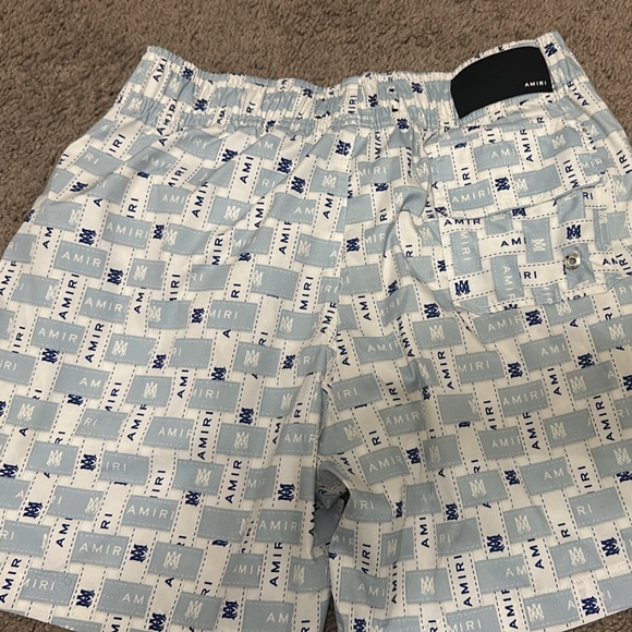 AMIRI Men's Interweave Swim Short in Blue - Picture 1 of 4